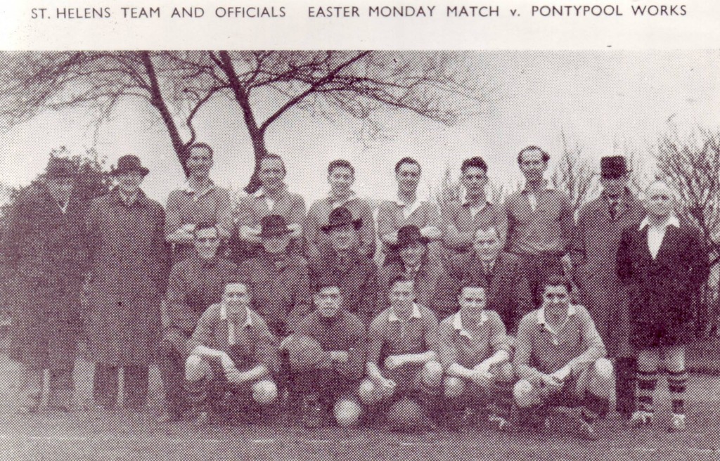 1951 - St Helens Team v Pontypool Works